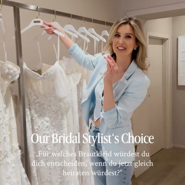 Our Bridal Stylist’s Choice - today with Laura ✨

Wenn unsere Bridal-Stylistinnen selbst heiraten würden…für welches Kleid würden sie sich aktuell entscheiden? 👰🏻‍♀️ Echte Meinungen, echte Lieblingskleider aus unserem Team 🤍

💌 Heute: Laura aus Köln
❤️ Ihr Pick: Venara @millanova 

Würdet ihr euch genauso entscheiden oder ganz anders?

#bridalstylistschoice #brautkleid #bridetobe #hochzeitsinspo #brautmode