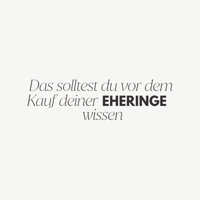 Eheringe tragt ihr nicht nur an eurem Hochzeitstag, sondern ein Leben lang 🤍 Umso wichtiger ist es, sich vor dem Kauf ein paar Gedanken zu machen. Genau deshalb haben wir die wichtigsten Punkte für euch in diesem Beitrag zusammengefasst ☺️🫶🏼

In all unseren Stores könnt ihr euch übrigens professionell beraten lassen, egal ob ihr auf der Suche nach Eheringen oder Verlobungsringen seid ✨