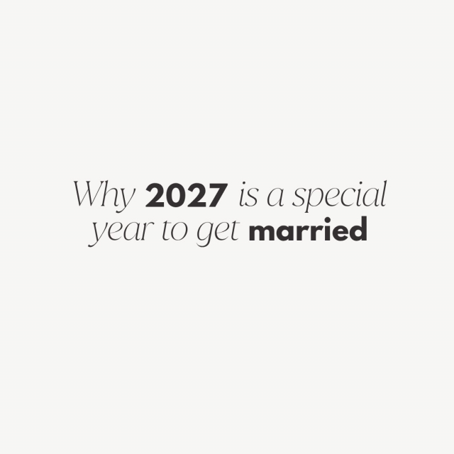 Also an alle 2027 Brides: Vielleicht habt ihr euch ja wirklich ein ganz besonderes Jahr ausgesucht! ✨🤫