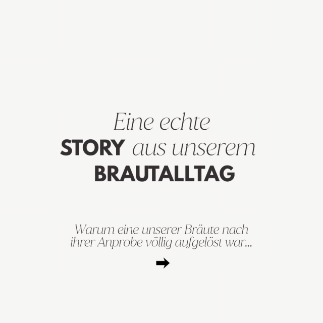 Wichtigster Anprobe-Guide für deine Begleitpersonen! 🤍

Eine echte Story aus unserem Alltag. Vor Kurzem kam eine liebe Braut völlig aufgelöst zu uns. Sie hatte zu Hause die Fotos ihrer Anprobe angeschaut und war total verunsichert…das Kleid sah auf den Bildern komplett anders aus als in echt…🥺 Fotos auf dem Handybildschirm können enorm täuschen! Schatten, Froschperspektiven aus dem Sitzen und falsche Helligkeit stauchen das Kleid und nehmen ihm den ganzen Zauber.

Damit dir das bei deiner Anprobe garantiert nicht passiert, haben wir in diesem Beitrag unsere 3 goldenen Foto-Regeln zusammengefasst! ✨

✨ Schicke diesen Beitrag jetzt direkt an deine Mama, deine Trauzeugin & deine Begleitpersonen, damit sie für deinen Termin perfekt vorbereitet sind! 🫶🏼