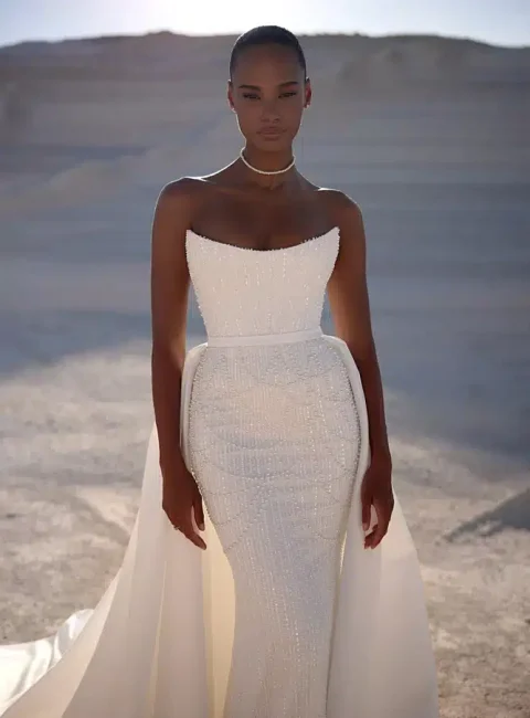 Eva Lendel Venus Wedding Dress Coral 2